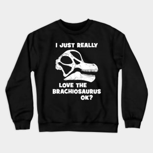 Brachiosaurus Fossil Skull Crewneck Sweatshirt